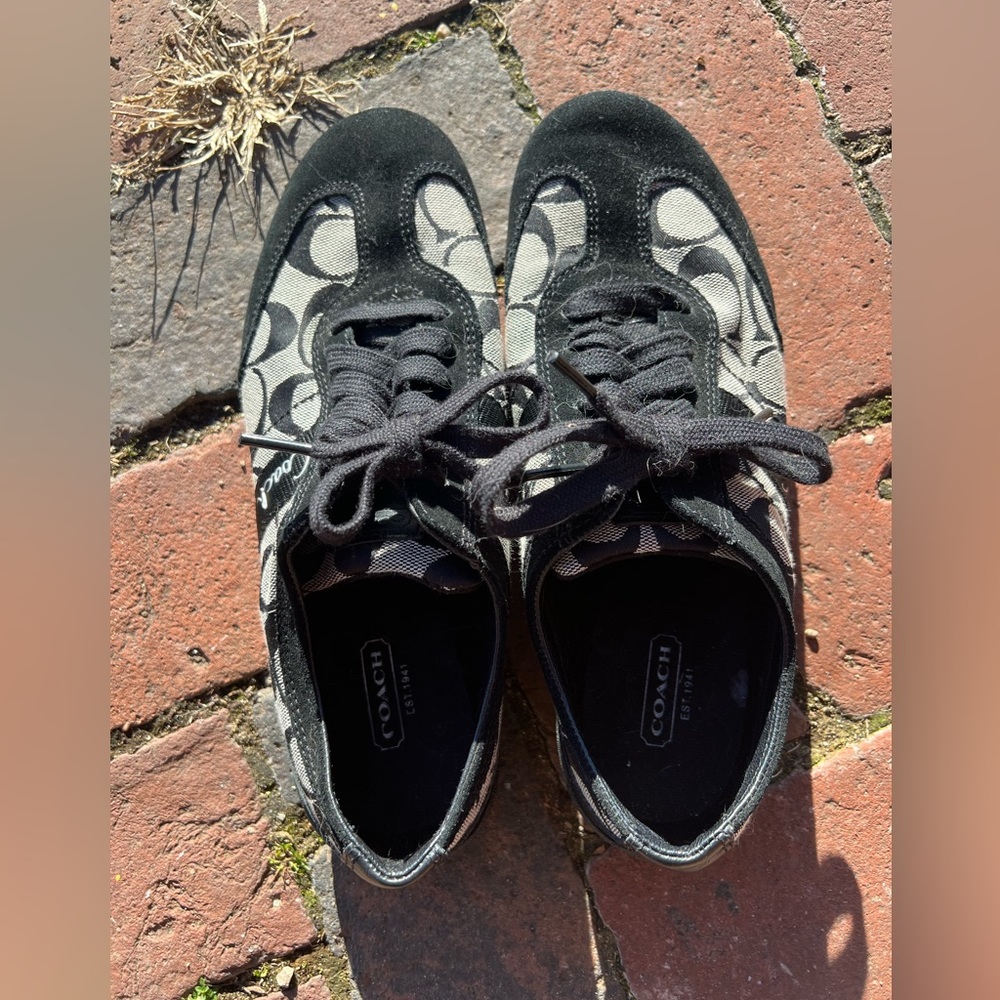 Coach Ladies Size 8M Black Signature Baylee Shoes